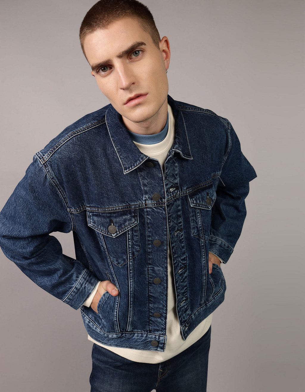 Casaca Trucker en denim de Hombre - Generico 0106_1662_489_of