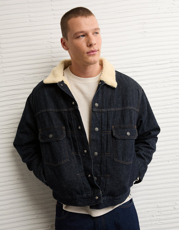 Chaqueta en Denim de Sherpa Ae - Generico