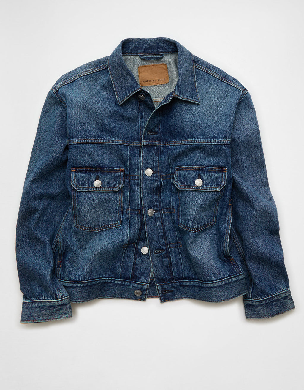Chaqueta Trucker en Denim Ae - Azul 0106_1846_400_f
