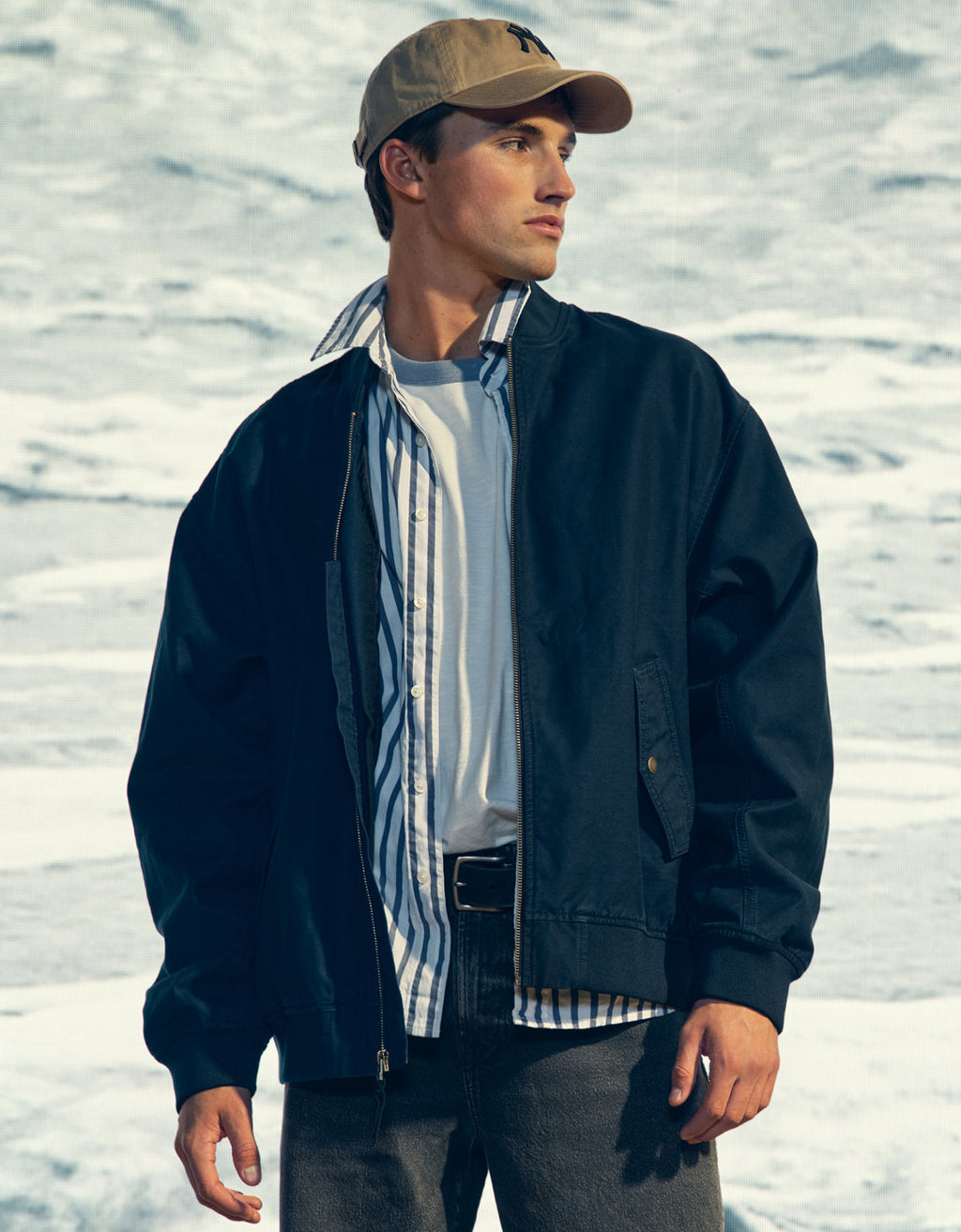 Chaqueta Bomber Ae - Azul 0108_1819_410_l1