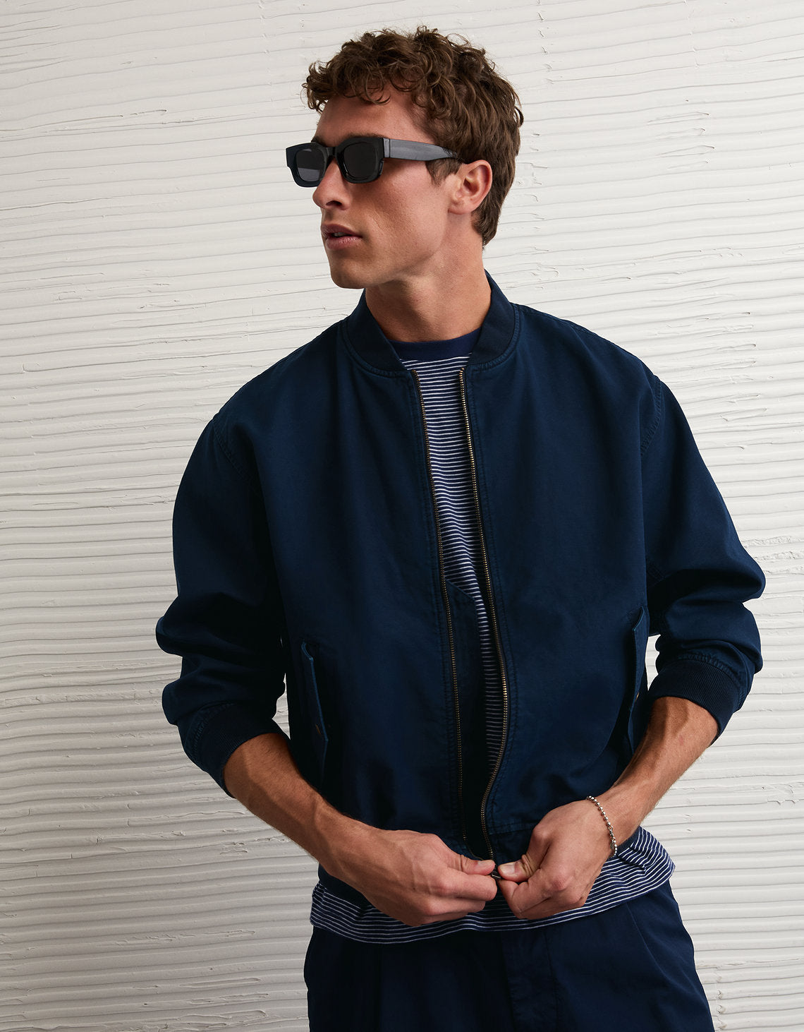 Chaqueta Bomber Ae - Azul 0108_1819_410_of