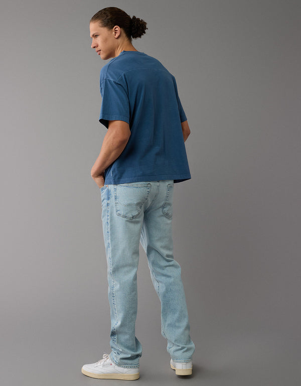 Jean Straight relajado Ae - Azul