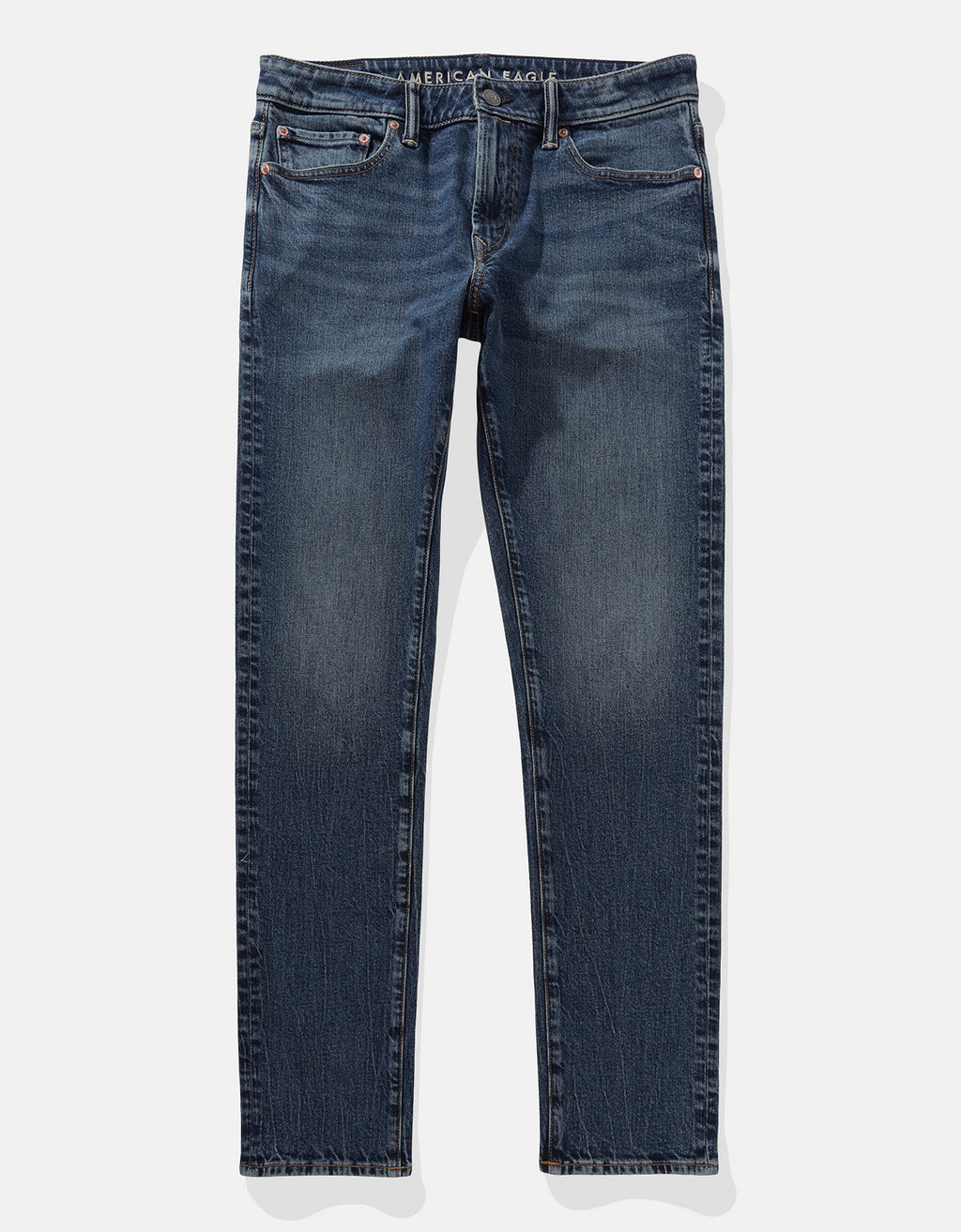 Jean Skinny Athletic con Stretch Hombre AE - Azul 0114_7015_857_f