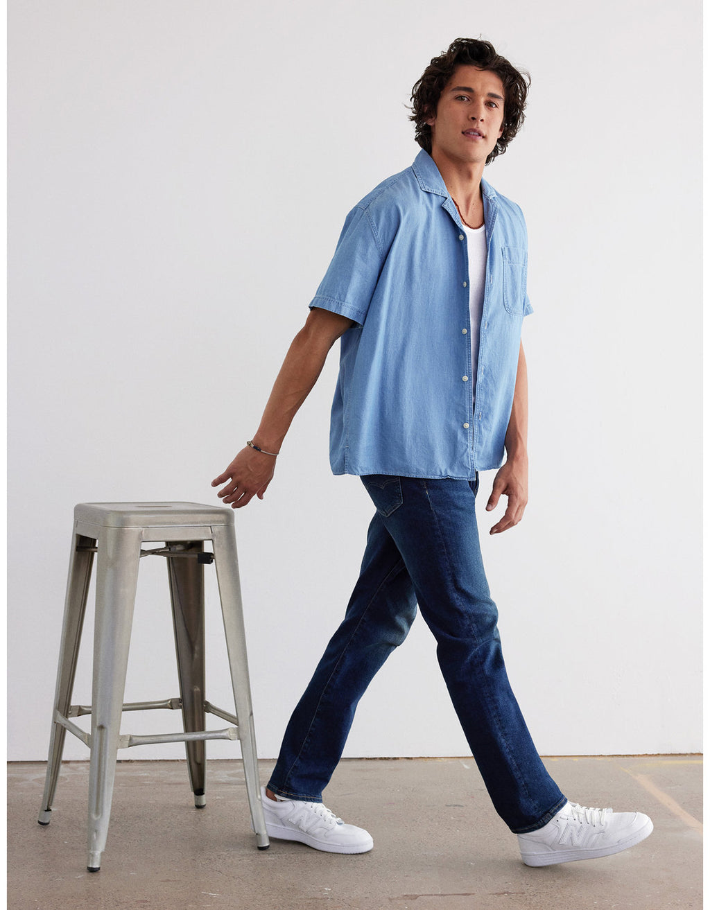 Jean Ae  Slim Straight - Azul 0116_6020_272_l1