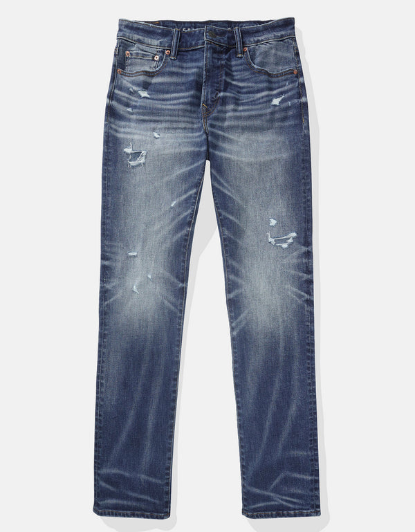 Jean  Slim Straight  con parche interno - Generico