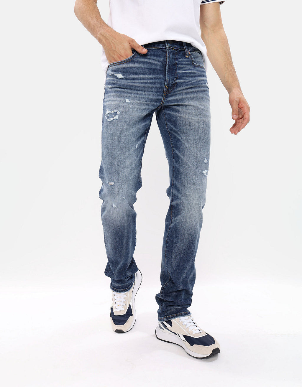 Jean  Slim Straight  con parche interno - Generico 0116_6487_958_of
