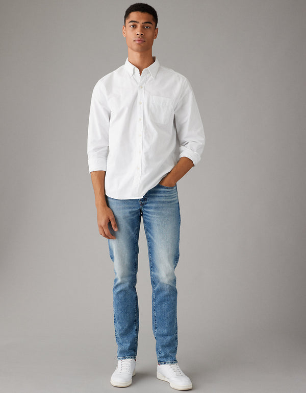 Jean Slim Straight - Azul