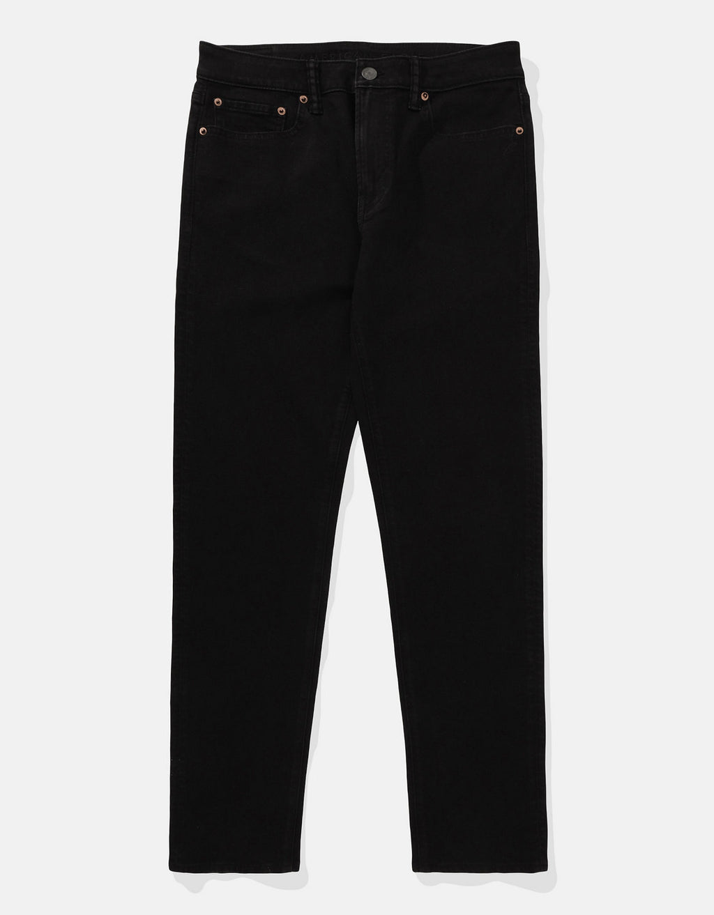 Jean Slim Straight con Stretch Hombre AE - Negro 0116_7022_001_f