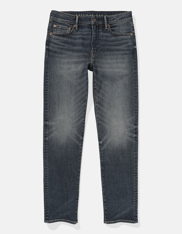 Jean slim bota recta de hombre AE - Azul