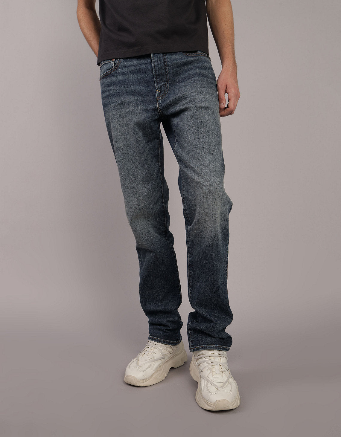 Jean slim bota recta de hombre AE - Azul 0116_7102_451_of