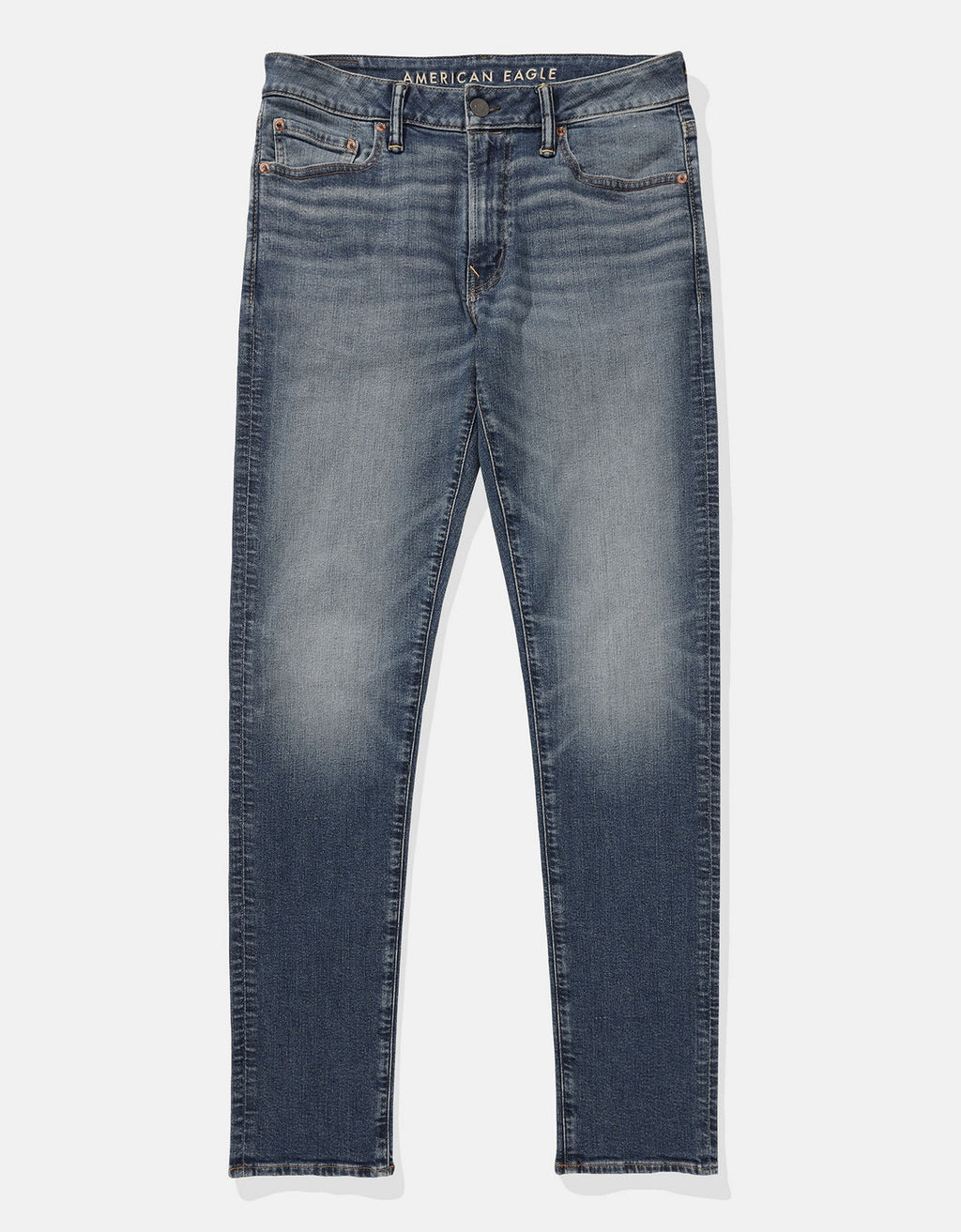 Jean Slim con Desgaste Hombre AE - Azul 0117_6821_857_f