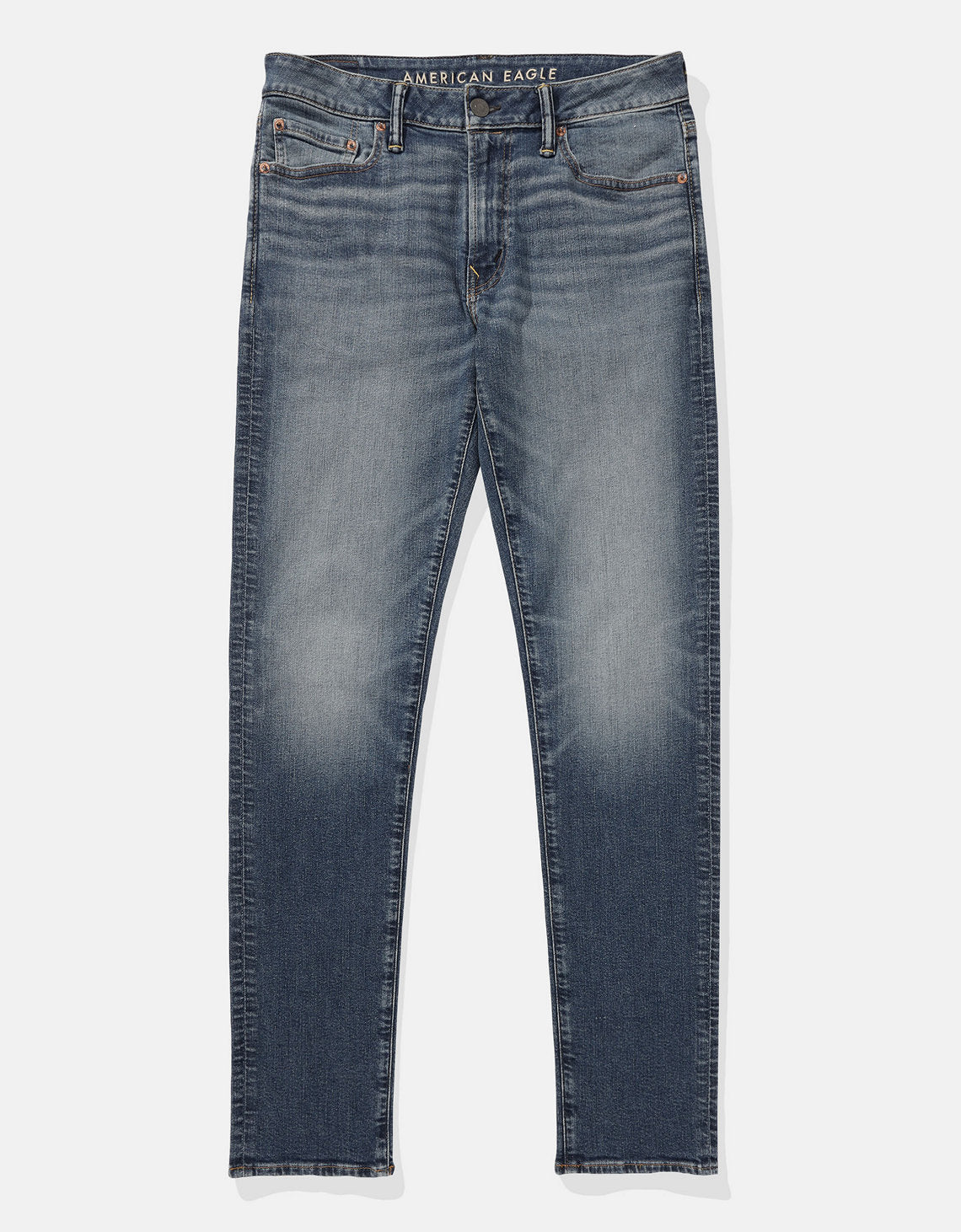 Jean Slim con Desgaste Hombre AE - Azul 0117_6821_857_f
