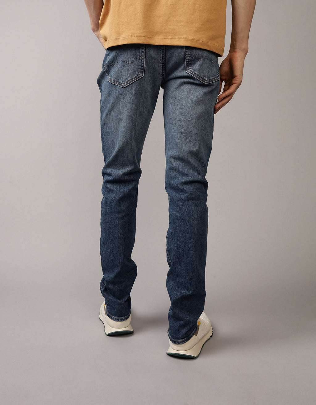 Jean Slim con Desgaste Hombre AE - Azul 0117_6821_857_ob