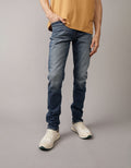 Jean Slim con Desgaste Hombre AE - Azul 0117_6821_857_of