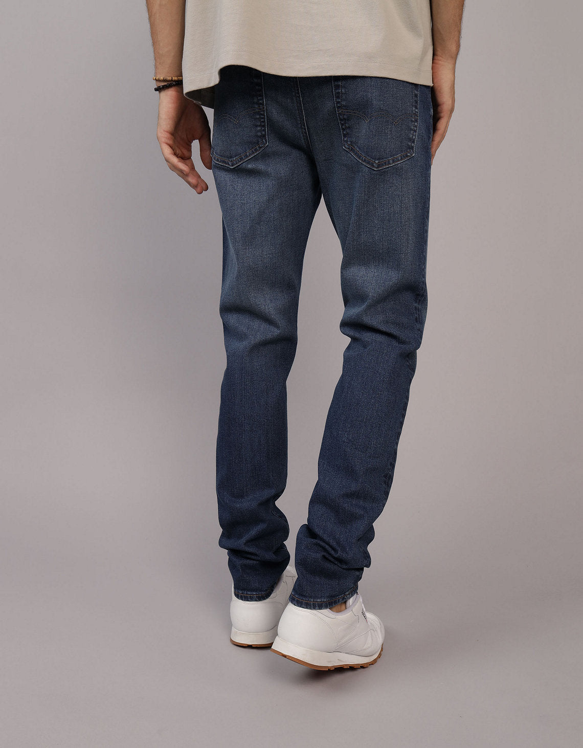 Jean Slim corte recto de hombre AE - Azul 0117_7045_334_ob