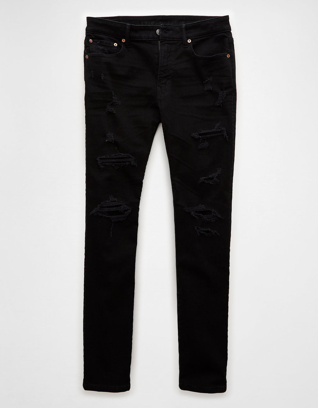 Jeans Slim Ripped Ae FLEX+ - Negro 0117_7074_055_f