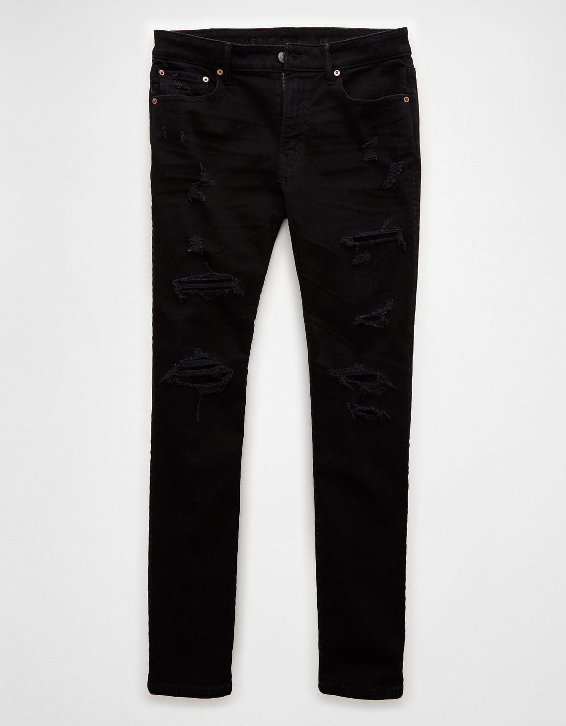 Jeans Slim Ripped Ae FLEX+ - Negro 0117_7074_055_f