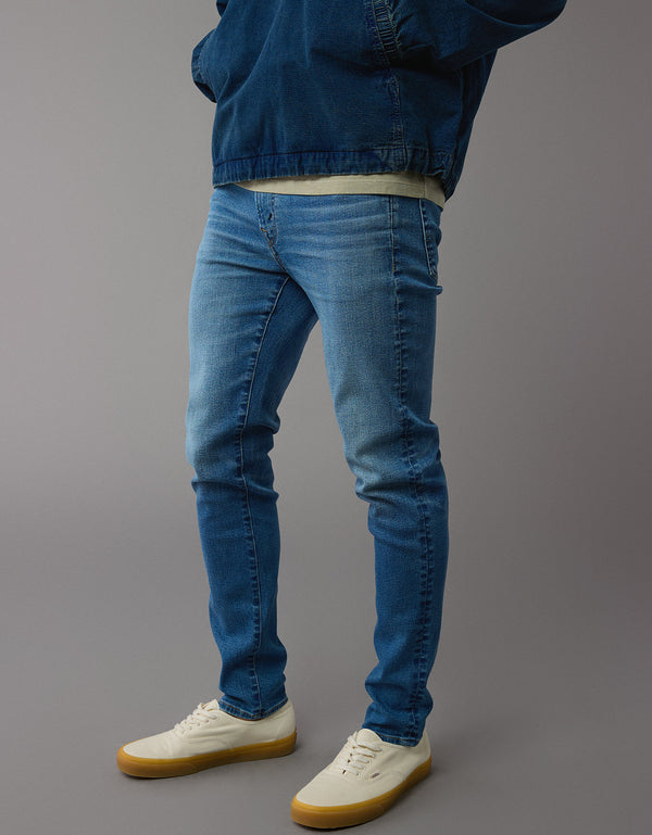 Jean AE ajustado de hombre - Azul