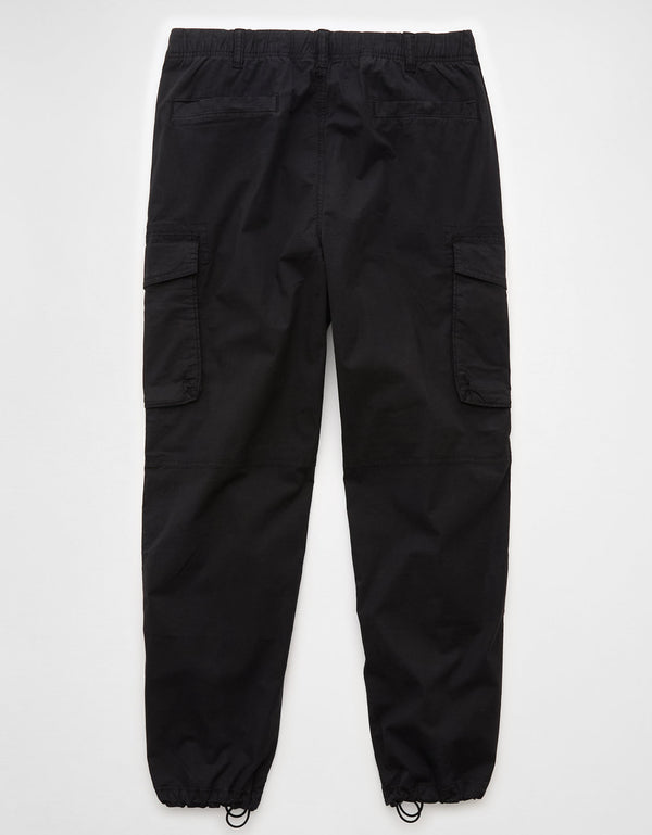 Pantalón Cargo Flex Holgado para Hombre - Negro