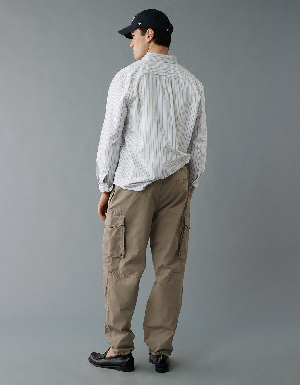 Pantalón Cargo Flex Holgado para Hombre - Caqui 0123_5057_219_ob