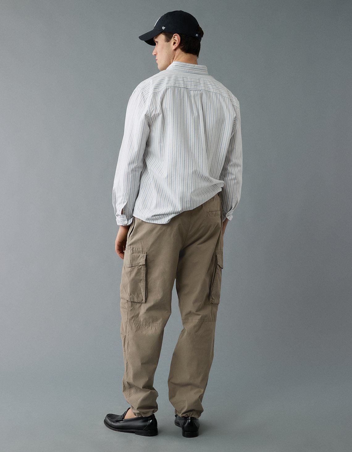 Pantalón Cargo Flex Holgado para Hombre - Caqui 0123_5057_219_ob
