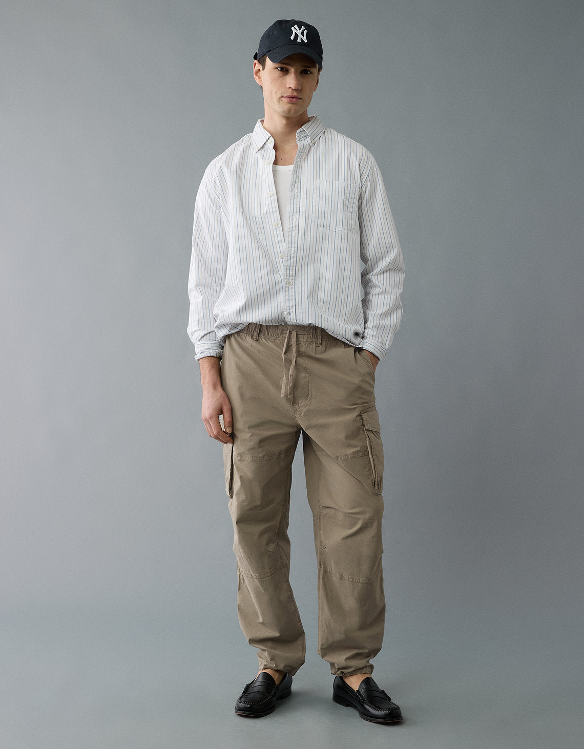 Pantalón Cargo Flex Holgado para Hombre - Caqui 0123_5057_219_of