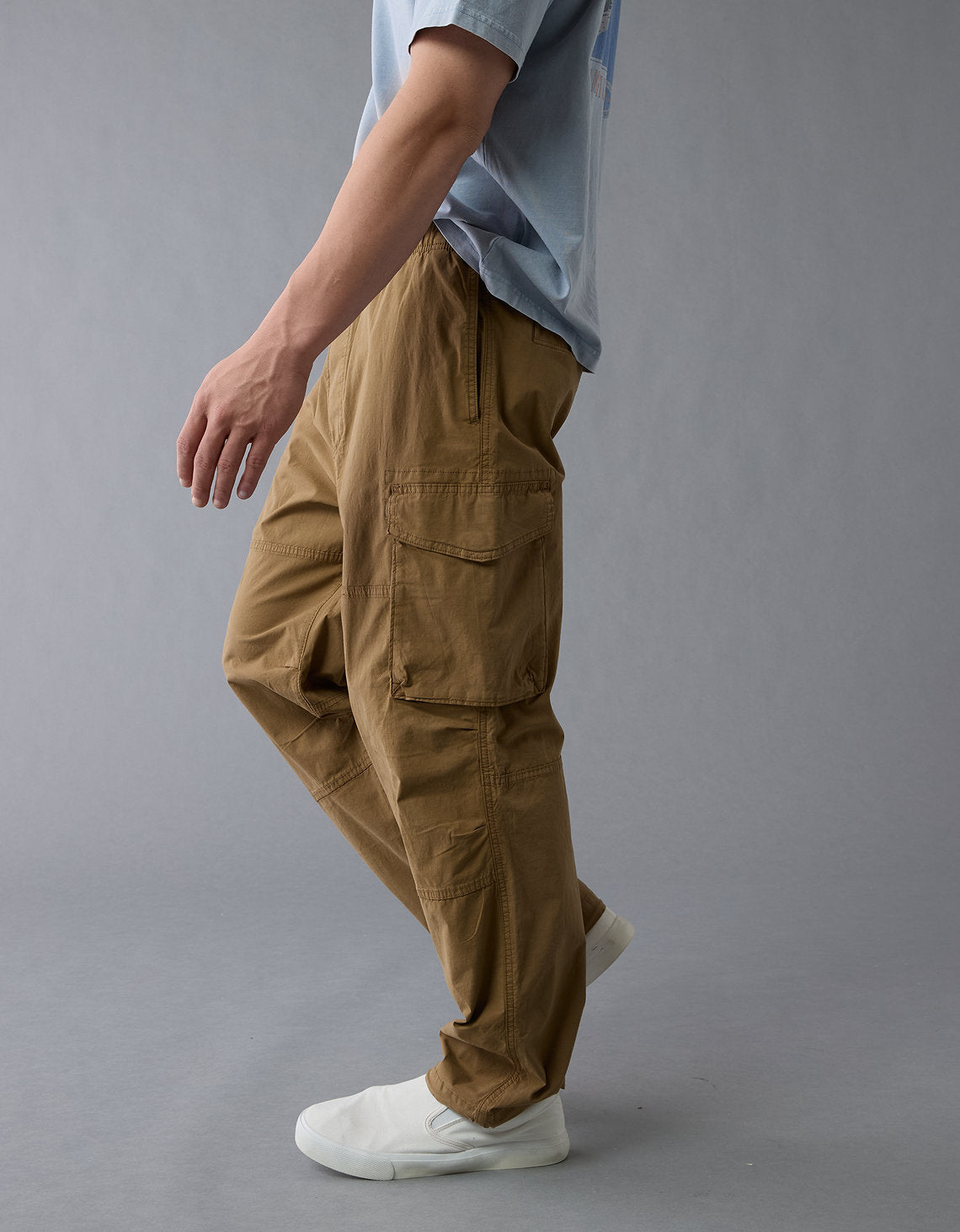 Pantalón Cargo Flex Holgado para Hombre - Caqui 0123_5057_238_os
