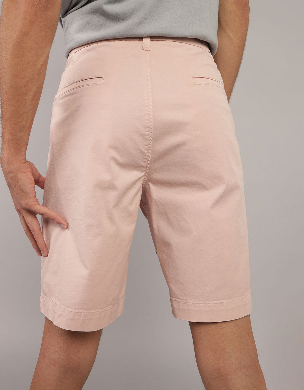 Bermuda Flex en Dril de 9 para Hombre - Naranja 0135_7880_823_ob