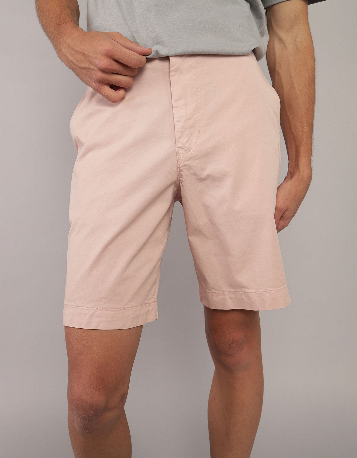 Bermuda Flex en Dril de 9 para Hombre - Naranja 0135_7880_823_of