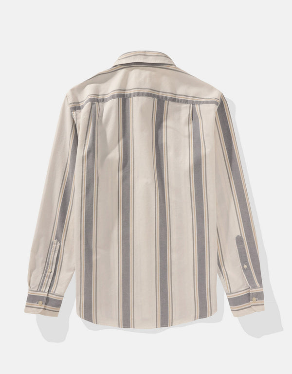 Camisa Slim de Rayas Manga Larga Hombre AE - Generico