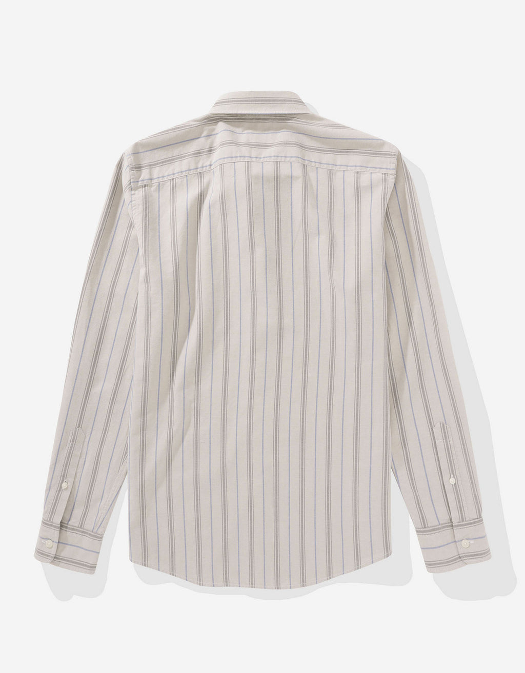 Camisa Slim de Rayas Manga Larga Hombre AE - Caqui 0153_2103_209_b