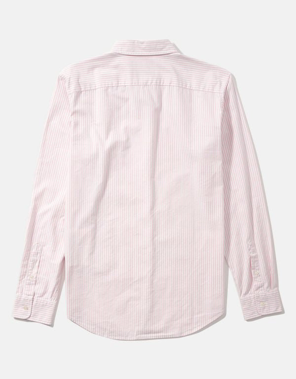 Camisa Slim de Rayas Manga Larga Hombre AE - Rosa