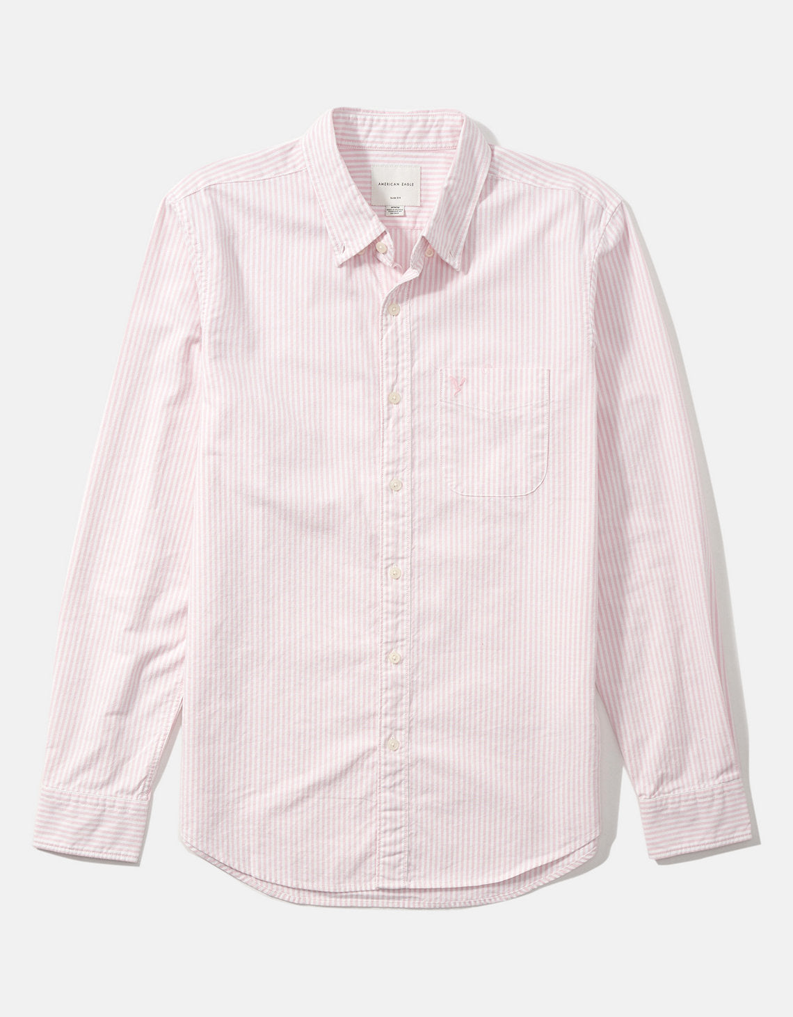 Camisa Slim de Rayas Manga Larga Hombre AE - Rosa 0153_2103_610_f