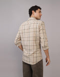 Camisa de Cuadros Manga Larga Hombre AE - Caqui 0153_2642_204_ob
