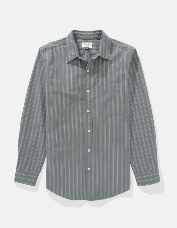 Camisa de Cuadros Manga Larga Hombre AE - Verde