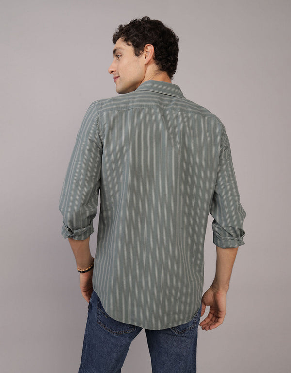 Camisa de Cuadros Manga Larga Hombre AE - Verde