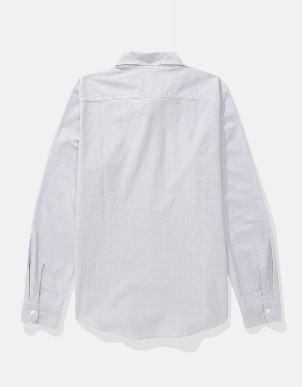Camisa Everyday Slim Fit Manga Larga Ae - Gris