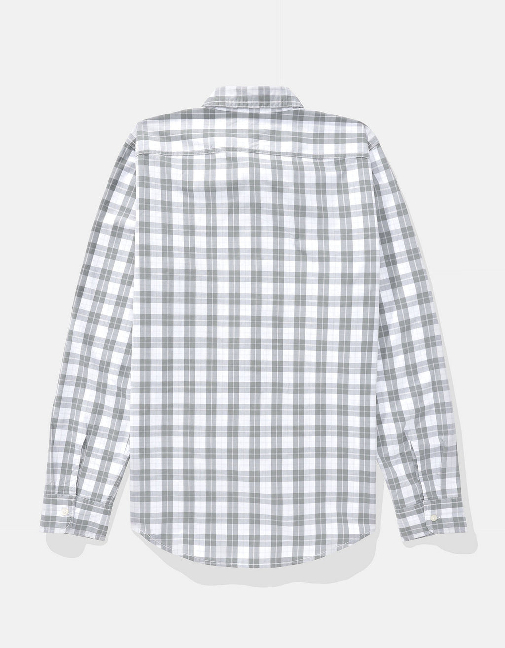 Camisa Everyday Slim Fit Manga Larga Ae - Gris 0153_2722_036_b