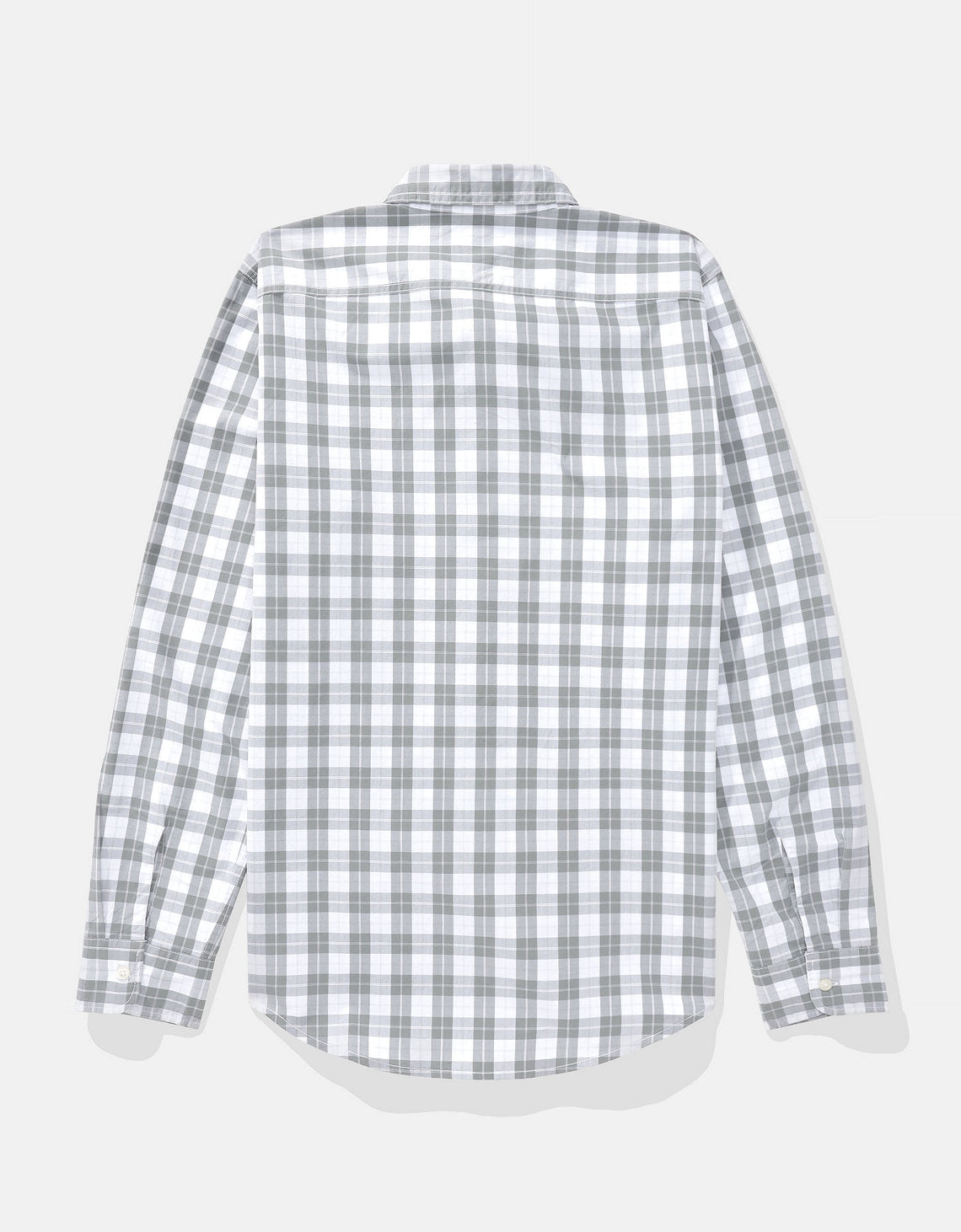 Camisa Everyday Slim Fit Manga Larga Ae - Gris 0153_2722_036_b