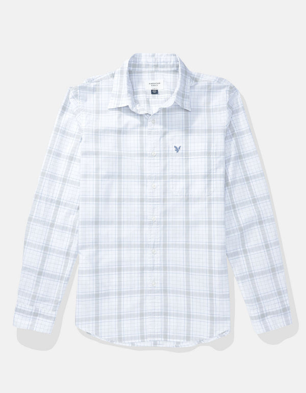 Camisa Everyday Slim Fit Manga Larga Ae - Beige