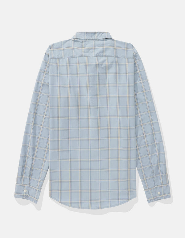 Camisa Everyday Slim Fit Manga Larga Ae - Azul