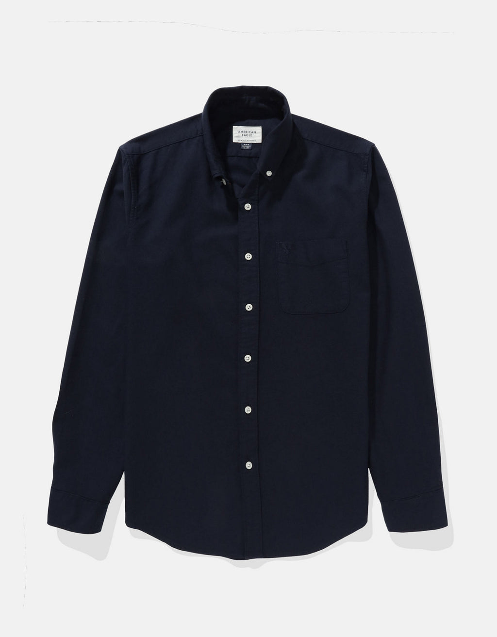 Camisa Everyday Slim Fit Manga Larga Ae - Azul 0153_2722_410_f