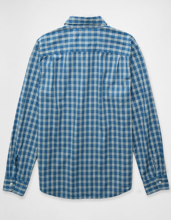 Camisa Everyday Slim Fit Manga Larga Ae - Azul
