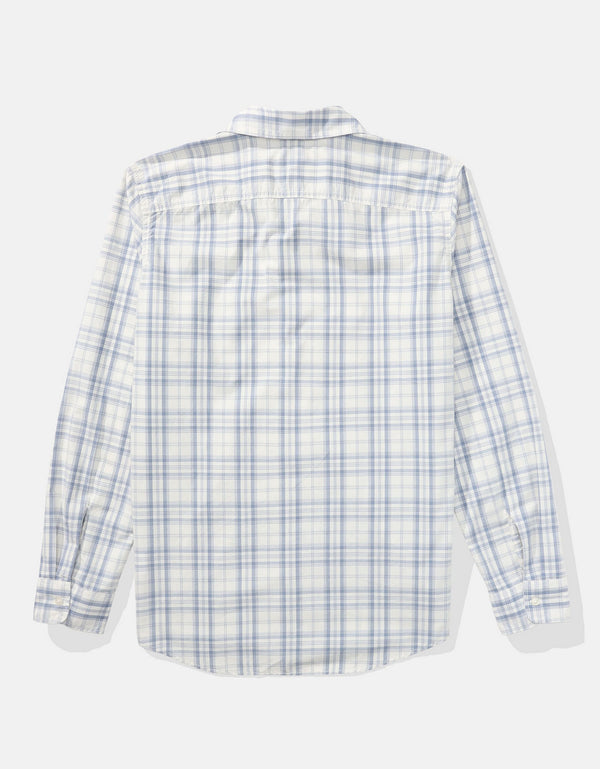 Camisa Everyday Slim Fit Manga Larga Ae - Azul