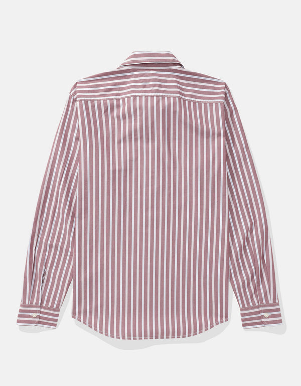 Camisa Everyday Slim Fit Manga Larga Ae - Rojo