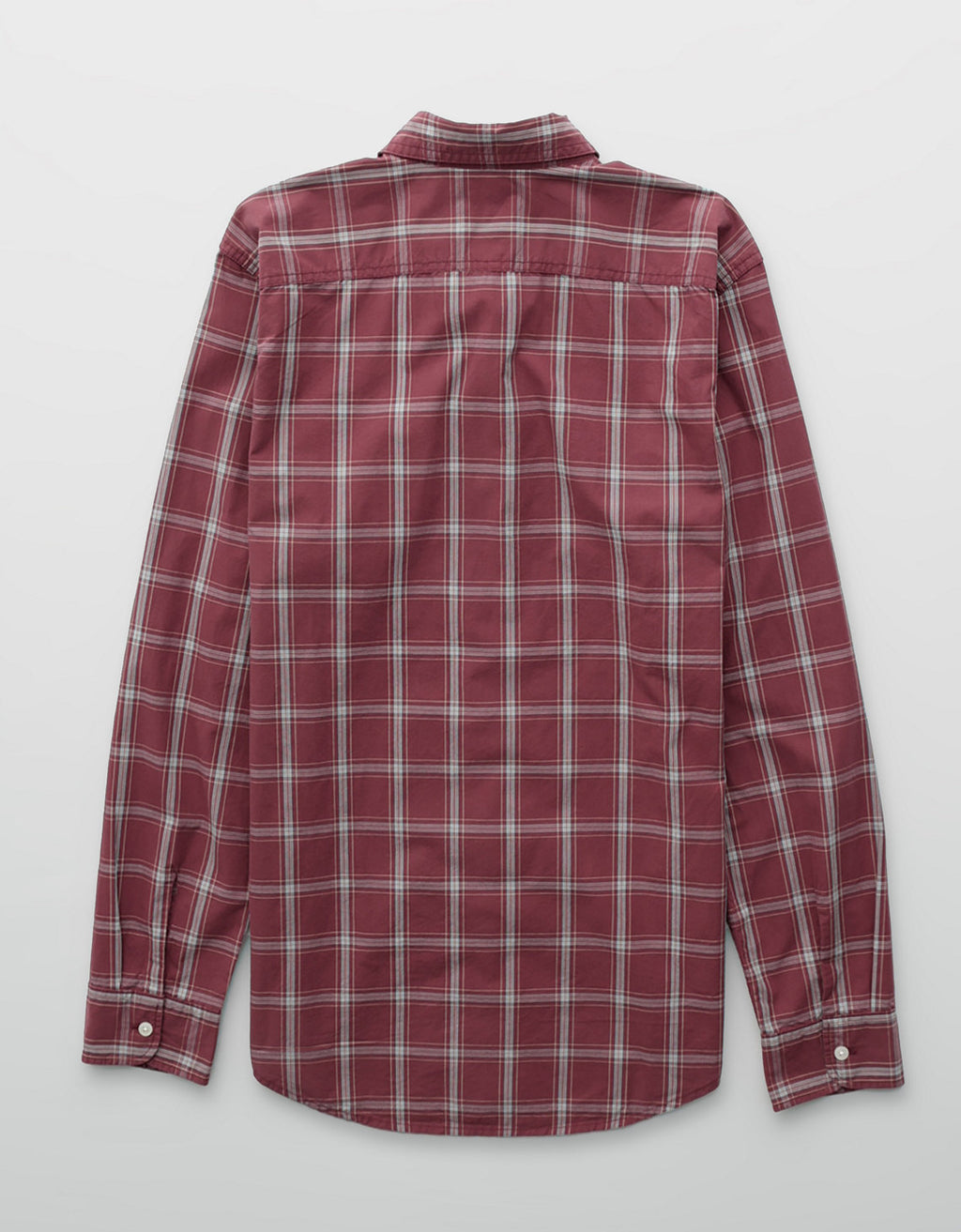 Camisa Everyday Slim Fit Manga Larga Ae - Rojo 0153_2722_683_b