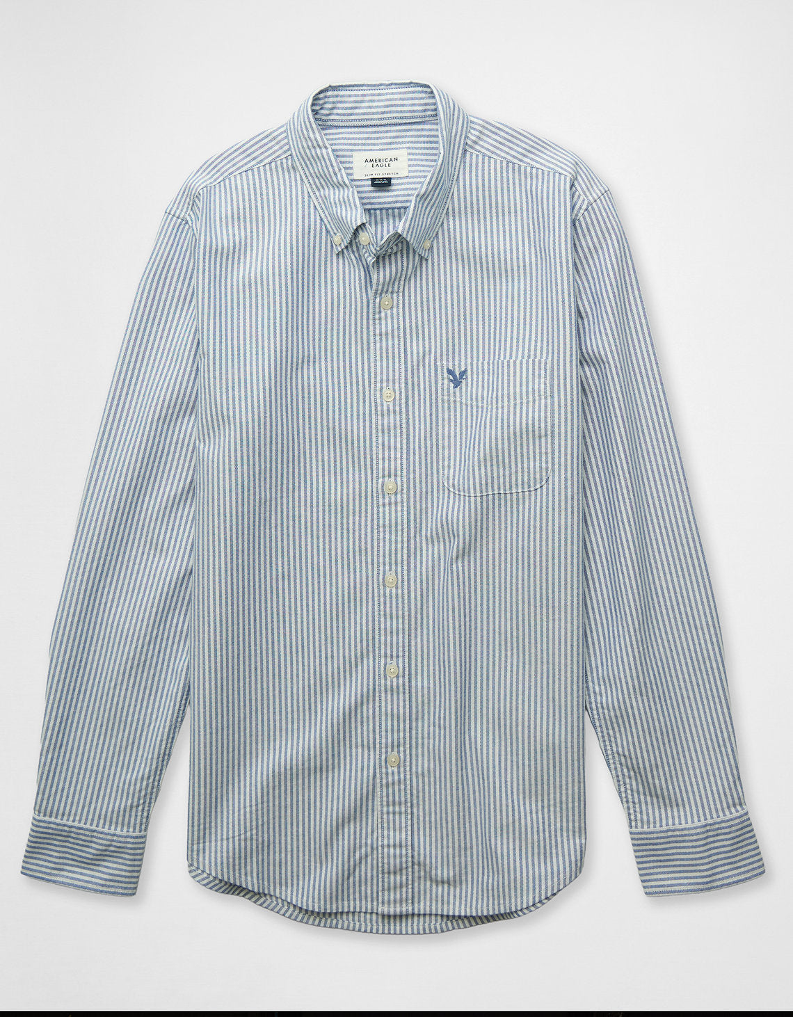 Camisa de Oxford Slim Fit Everyday Ae - Blanco 0153_2830_112_f