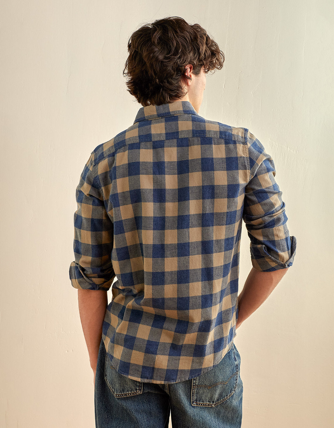 Camisa Slim Fit Everyday Ae - Caqui 0153_3004_212_ob