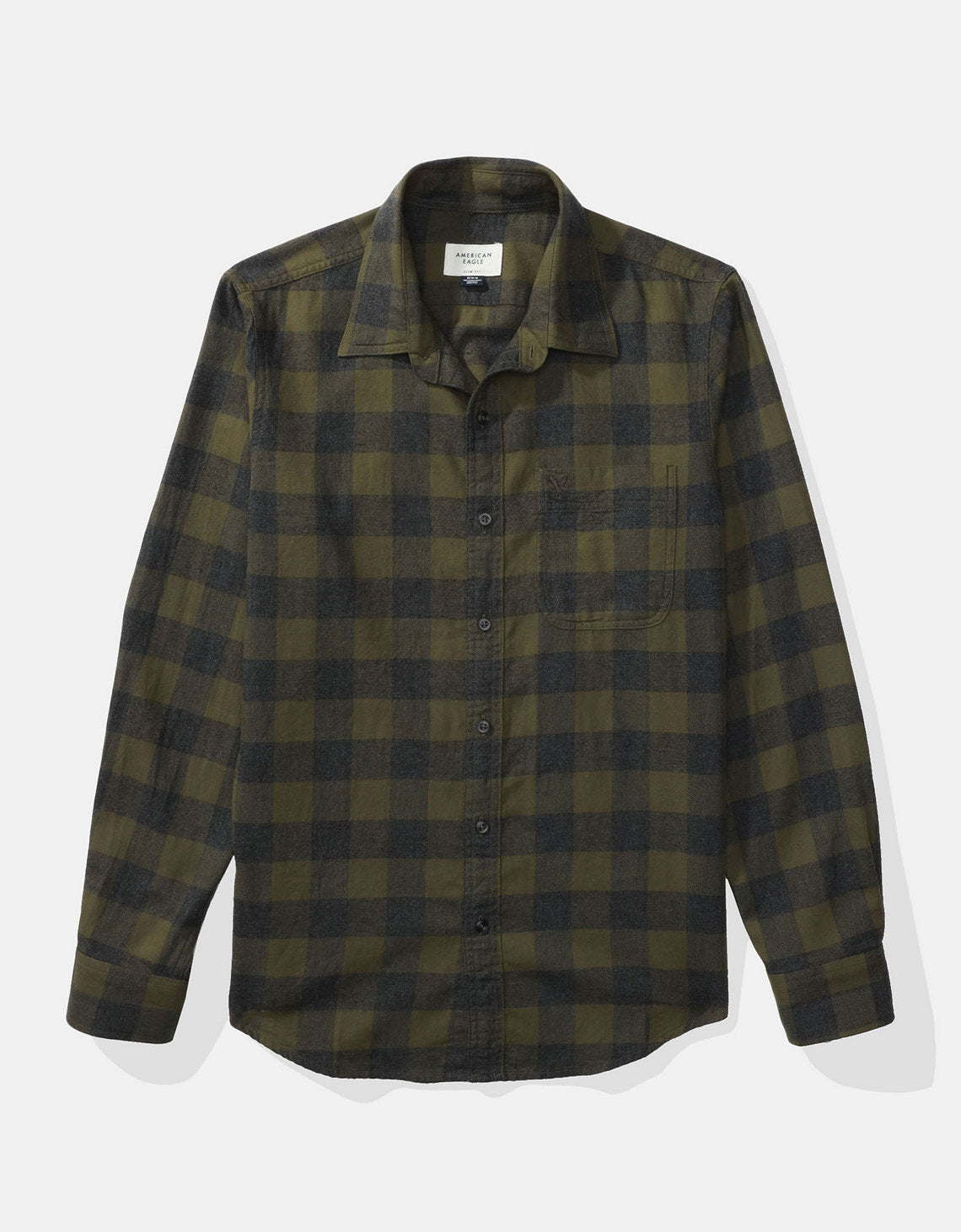 Camisa Slim Fit Everyday Ae - Verde 0153_3004_283_f