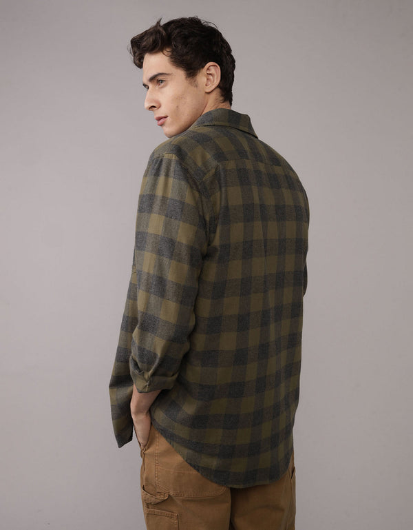 Camisa Slim Fit Everyday Ae - Verde